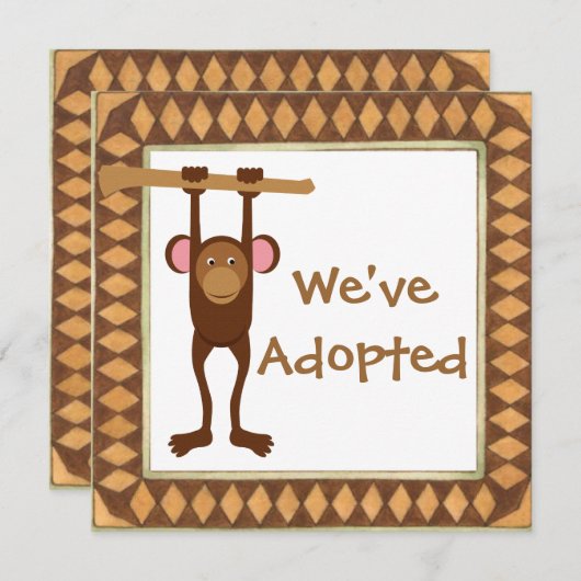 uitnodiging op de dag van aanneming (Voorkant / Achterkant)