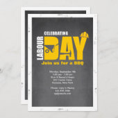 Uitnodiging op de dag van de arbeid (Voorkant / Achterkant)