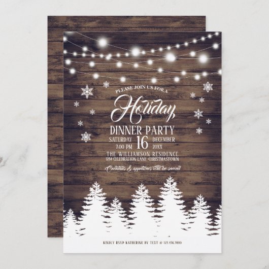 Uitnodiging op feestdag in Roestland (Voorkant / Achterkant)