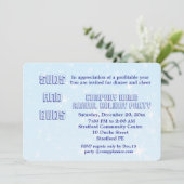 Uitnodiging op feestdag van het bedrijf. (Staand voorkant)