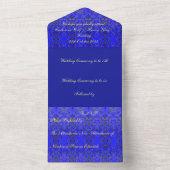 Uitnodiging op het Agincourt Wedding Monogram (Binnen)