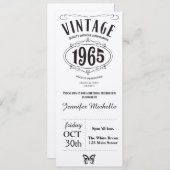  uitnodiging op jaardag 1965 (Voorkant / Achterkant)