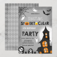 Uitnodiging op uitnodiging van Haunted House Hallo