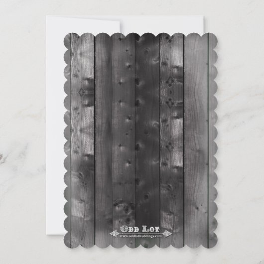 Uitnodiging op uitnodiging van Rustic Mason Jar Br (Achterkant)