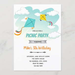 Uitnodiging op verjaardagsfeest