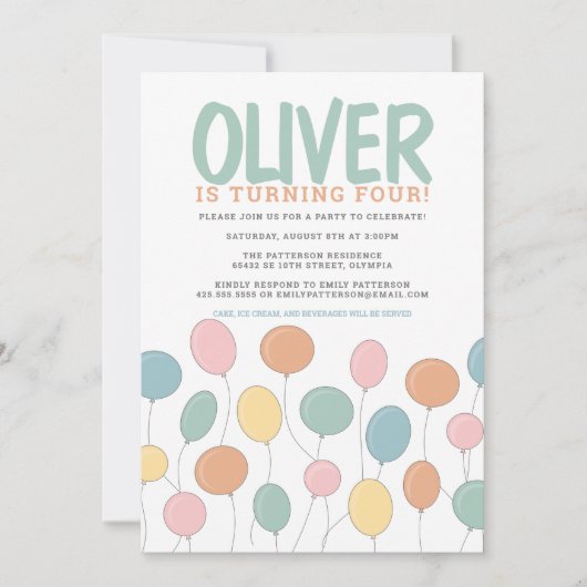 Uitnodiging op zaterdag (Voorkant)