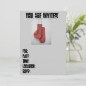 Uitnodiging op zondag of om het even welke boxhand (Staand voorkant)