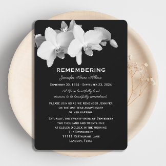 Uitnodiging orchidee sterfdagviering