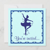 Uitnodiging overweging: Ballerina in Blauw (Voorkant)