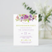 Uitnodiging paarse partij voor opwarming van de aa (Staand voorkant)