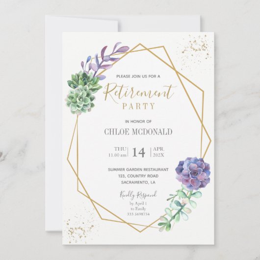 Uitnodiging Paarse partij voor vervroegde uittredi (Voorkant)