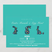 Uitnodiging Paasfeest Pasabrun & Eierjacht  (Voorkant / Achterkant)