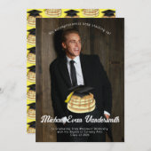 Uitnodiging Pancake Brunch Graduy Party (Voorkant / Achterkant)