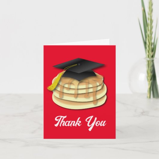 Uitnodiging Pancake Brunch Graduy Party (Voorkant)