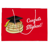 Uitnodiging Pancake Brunch Graduy Party Groot Cadeauzakje (Achterkant)