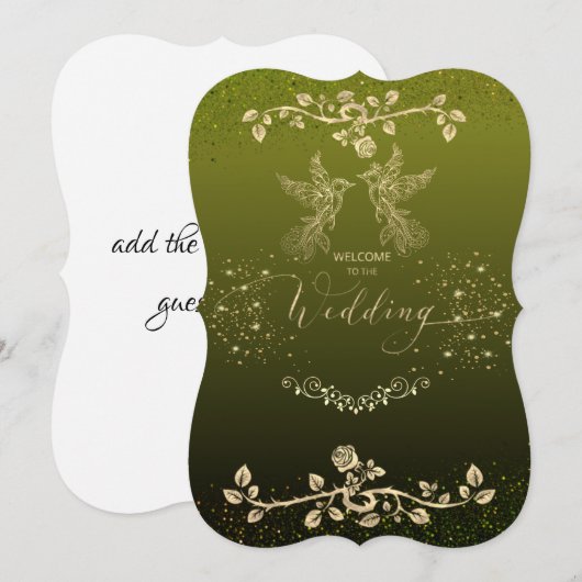 Uitnodiging para boda (Voorkant / Achterkant)