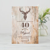 UITNODIGING PARA CUMPLEANOS DE HOMBRE TEMA CAZAR (Staand voorkant)