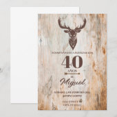 UITNODIGING PARA CUMPLEANOS DE HOMBRE TEMA CAZAR (Voorkant / Achterkant)