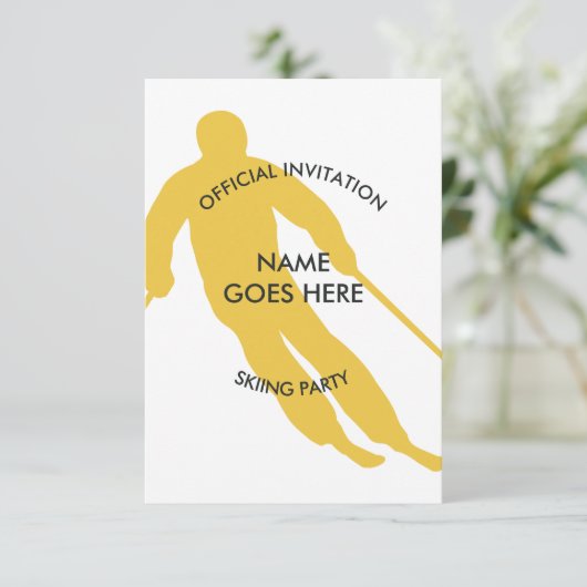 Uitnodiging  partij (Staand voorkant)