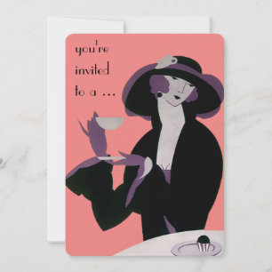 Uitnodiging partij voor Vrijgezellenfeest van art