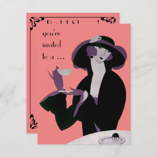 Uitnodiging  partij voor Vrijgezellenfeest van art