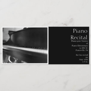 Uitnodiging piano-toetsenbord