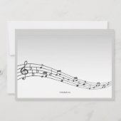 Uitnodiging piano-toetsenbord (Achterkant)