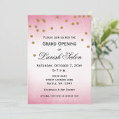 Uitnodiging Pink Grand Opening Party (Staand voorkant)