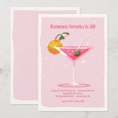 Uitnodiging Pink Martini (Voorkant / Achterkant)