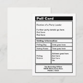 Uitnodiging politieke partij (Voorkant / Achterkant)