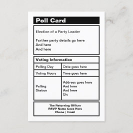 Uitnodiging  politieke partij