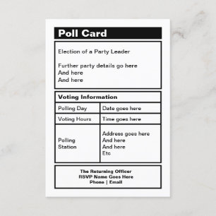 Uitnodiging  politieke partij