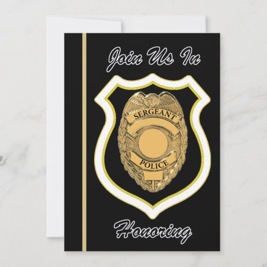 Uitnodiging politiesergeant (Voorkant)