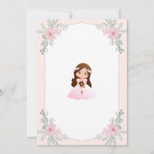 Uitnodiging Primera Communie Meisje Eerste Communi (Achterkant)