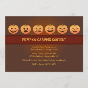 Uitnodiging Pumpkin Carving Contest