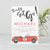 UITNODIGING RACE AUTO FEESTJE (Staand voorkant)