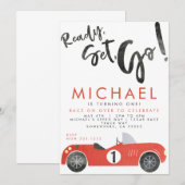 UITNODIGING RACE AUTO FEESTJE (Voorkant / Achterkant)