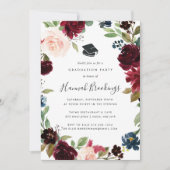 Uitnodiging Radiant Bloom Graduation Party (Voorkant)