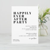 Uitnodiging receptiefeest, Happily Ever After Fees (Staand voorkant)
