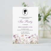 Uitnodiging Regency-tuinfeest (Staand voorkant)