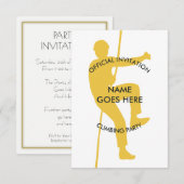 Uitnodiging  rockbeklimmer (Voorkant / Achterkant)