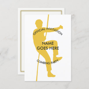 Uitnodiging rockbeklimmer
