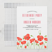 Uitnodiging Rode papaver (Voorkant / Achterkant)