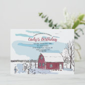 Uitnodiging Rode Schuur (Staand voorkant)