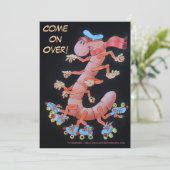 Uitnodiging - Rollapilla voor kinderen (Staand voorkant)