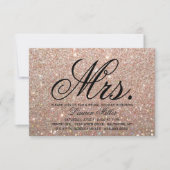 Uitnodiging - Roos Gold Fab Mrs Shower (Voorkant)