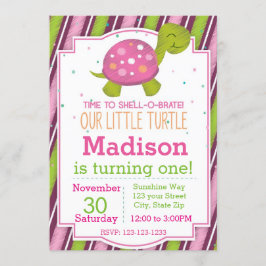 Uitnodiging (roze) om de volgende dag te vieren: