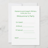 Uitnodiging roze zomerpartij (Achterkant)