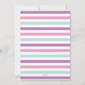 Uitnodiging Roze Zwembadfeestje (Achterkant)