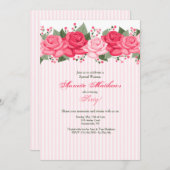 Uitnodiging Rozenborder (Voorkant / Achterkant)